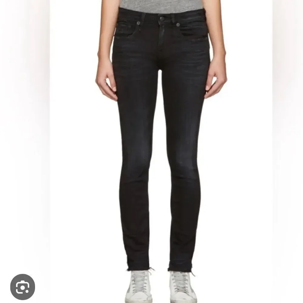 R13 Kate Skinny in Dark Moon with DICE size 25